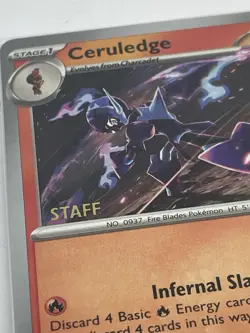 Pokemon Phantasmal Flames Prerelease STAFF Promo Set Sealed - Image 3