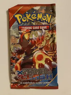 EMPTY Pokemon XY Primal Clash M GROUDON EX Booster Pack - Image 1