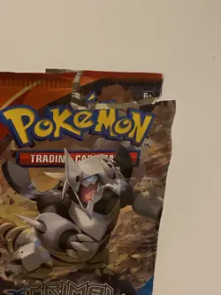 EMPTY Pokemon XY Primal Clash M Mega Aggron EX Booster Pack TORN - Image 3