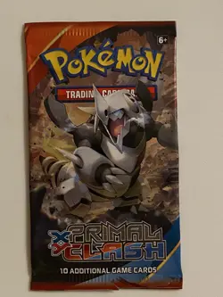 EMPTY Pokemon XY Primal Clash M MEGA AGGRON EX Booster Pack C - Image 1