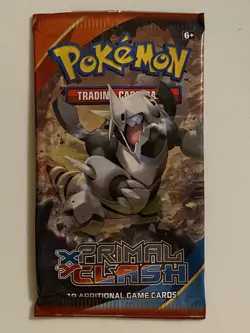 EMPTY Pokemon XY Primal Clash M MEGA AGGRON EX Booster Pack Nice - Image 1