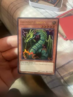 Yu-Gi-Oh Thunder Dragon LCKC-EN067 Legendary Collection Kaiba 1st Edition - Image 1