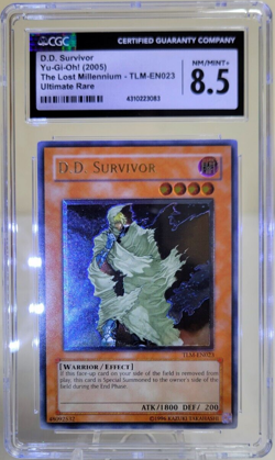 2005 YuGiOh TLM-EN023 D.D. Survivor Ultimate Rare CGC 8.5 - Image 2