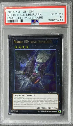 2014 Yugioh LVAL-EN047 Number 101: Silent Honor Ark Ultimate Rare PSA 10 - Pop 1 - Image 1