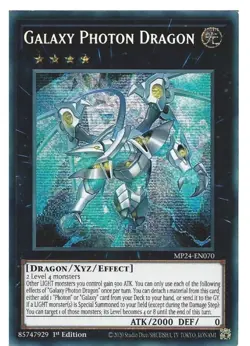 MP24-EN070 Galaxy Photon Dragon - Prismatic Secret Rare 1st Edition Mint Yugioh - Image 1
