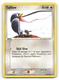 Pokemon Card - TAILLOW- Delta Species - Common - 86/113 !!! - Image 1