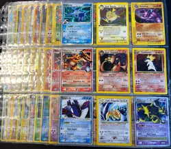 Lot of 90 ALL HOLO Vintage Pokemon Card Binder Collection - Image 1