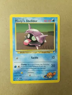 MISTY’S SHELLDER 89/132 - Gym Heroes Set - VINTAGE WOTC Pokemon Card - NM/LP - Image 1