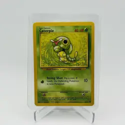 Caterpie 45/102 - Common 1999 English Base Set Pokemon Card - Image 1