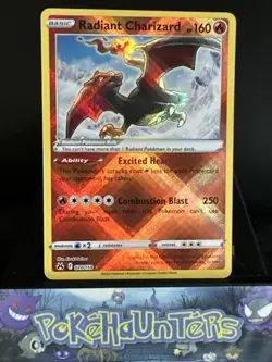 Pokemon Card Radiant Charizard 020/159 Crown Zenith Rare Reverse Holo Near Mint - Image 1
