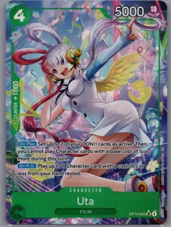 Uta (Alt Art) OP13-023 SR Carrying on His Will - ONE PIECE Card Game ENGLISH - Image 1