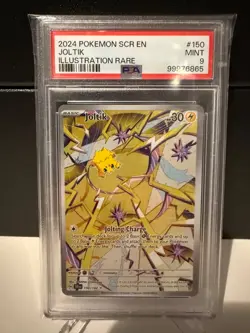 Joltik 150 2024 Pokemon Stellar Crown Illustration Rare PSA 9 MINT Card - Image 1