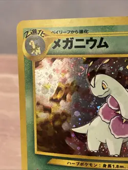 Pokemon TCG Meganium Neo Premium Holo Rare Card 11/111 Unlimited Near Mint - Image 3
