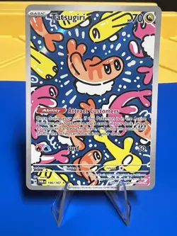 Pokemon TCG Tatsugiri Twilight Masquerade Illustration Rare Card 186/167 NM - Image 1