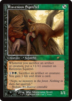 Ravenous Squirrel - Foil - WPN Open House Promo Light Play, English Magic the Ga - Image 1