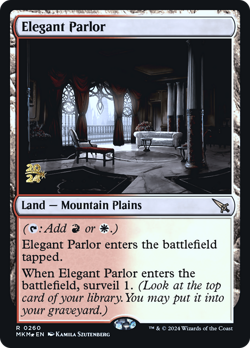 Elegant Parlor [Murders at Karlov Manor Prerelease Promos] Foil Near Mint - Image 1