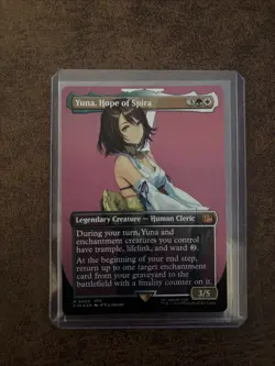 Yuna, Hope of Spira (Borderless) Final Fantasy Foil - Image 2