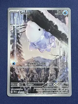 Pokemon TCG Snom 168/162 Temporal Forces Holo Card, Illustration Rare, Full Art - Image 2