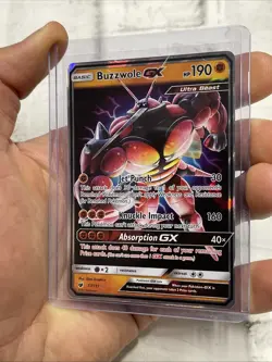 Pokemon TCG Buzzwole GX 57/111 Crimson Invasion Full Art Ultra Rare Holo NM/MT - Image 2