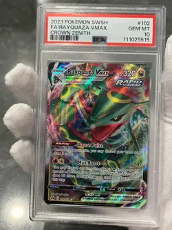 Pokemon TCG Rayquaza VMAX 102/159 Crown Zenith Full Art Holo PSA 10 Gem Mint - Image 3