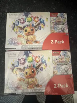 Pokemon Prismatic Evolutions Costco 2-Pack - Elite Trainer Box + Booster Bundle - Image 1