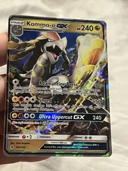 Kommo o GX 100/145 Ultra Rare Pokemon Sun & Moon Guardians Rising LP - Image 1