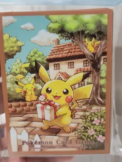 Japanese Pokemon Center Pikachu Gift Brown Sleeves NEW - Image 3
