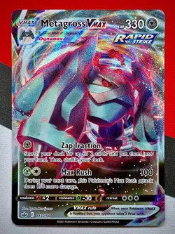 Metagross VMAX 113/198 Chilling Reign Ultra Rare Pokemon PACK FRESH - Image 1
