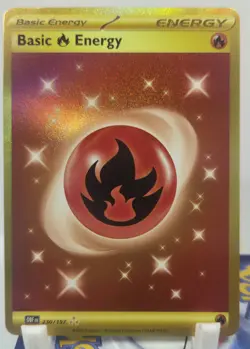 Pokemon Obsidian Flames Basic Fire Energy Hyper Rare Holo 230/197 NM/M Unplayed - Image 1