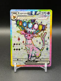 Pokemon Espeon ex SVP 175 Premium Figure Collection Black Star Promo - Image 1