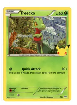 Treecko 3/25 Promo Holo McDonald's 25th Anniversary Promos Pokemon TCG - Image 1