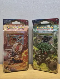 Pokemon Tcg Sword & Shield Theme Deck Boxes - Rillaboom & Cinderace - SEALED - Image 1
