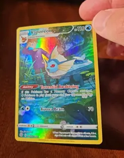 Pokemon TCG Vaporeon TG02/TG30 Swsh09: Brilliant Stars Trainer Gallery Holo - Image 1