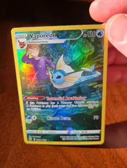 Pokemon TCG Vaporeon TG02/TG30 Swsh09: Brilliant Stars Trainer Gallery Holo - Image 2