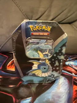 Pokemon TCG Eevee Evolutions Tin 2021 Vaporeon V NEW Sealed - Image 1