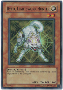 Yu-Gi-Oh! Ryko, Lightsworn Hunter (NM) Unl Edition Super Rare LODT-EN022 (2008) - Image 1