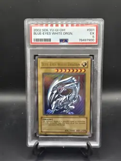 Blue-Eyes White Dragon PSA 5 EX - 2002 SDK-001 Yu-Gi-Oh! YGO Vintage - Image 5