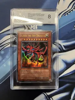 YuGiOh 2003 Slifer The Sky Dragon GBI-001 PGS 8 Ultra Rare Game Boy Advanced - Image 1