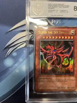 YuGiOh 2003 Slifer The Sky Dragon GBI-001 PGS 8 Ultra Rare Game Boy Advanced - Image 3
