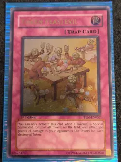 Yugioh Token Feastevil TLM-EN057 Ultimate Rare LP 1st Ed - Image 1