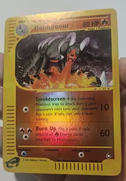 Pokemon Houndoom 14/147 Reverse Holo Rare Aquapolis Played Card Vintage - Image 2