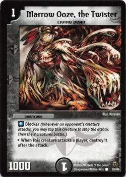 Duel Masters Card - 2004 Marrow Ooze, the Twister 25/46 Regular - Image 1