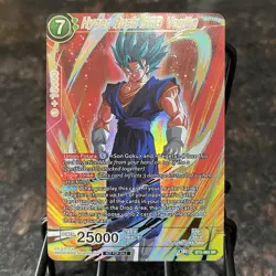 Hyper Rush SSB Vegito Championship Finals Gold Foil Dragon Ball Super Card | NM - Image 1