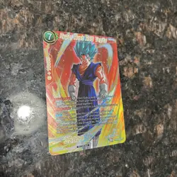 Hyper Rush SSB Vegito Championship Finals Gold Foil Dragon Ball Super Card | NM - Image 3