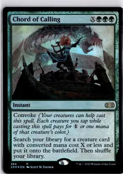 MTG: Double Masters Chord Of Calling Foil Promo Rare 384 Trading Card TCG - Image 1