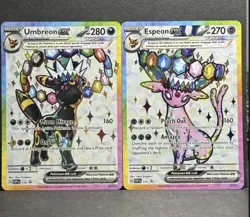 Umbreon & Espeon ex Prismatic Evolutions Premium Collection 175/176 PROMO CARDS - Image 1