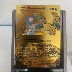 Pokemon Mega Mecha Dragonite Ex Hp 888 5/15 Gold Fan Art Display Card 2024 - Image 2