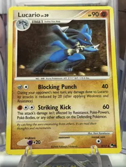 2008 Lucario - 2/17 POP Series 8 Promos - Rare Pokemon Card - MP - Image 2