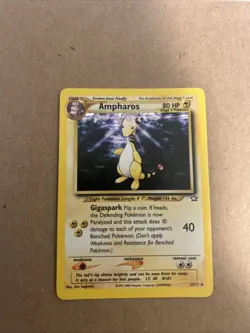 Pokemon TCG Ampharos Neo Genesis Holo Card 1/111 1st Edition Rare - Image 1