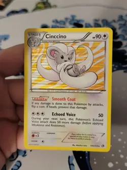 Cinccino 105/113 Legendary Treasures Holo Rare Pokemon Card LP - Image 1
